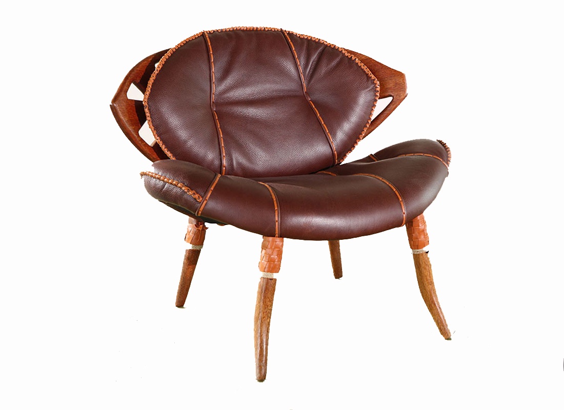 Недорогое необычное очень комфортное кресло Zulu Red Brown