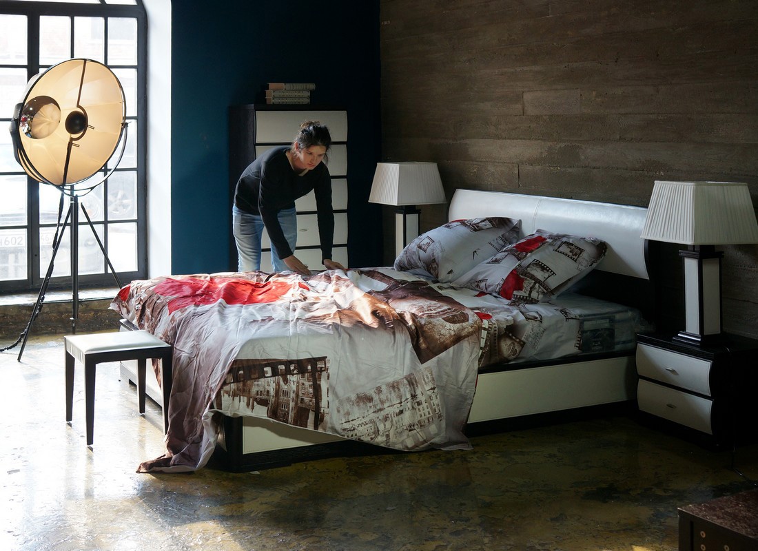 Кровать венге дизайнерская Etel (Этель) BD 038 -16 - лучший вариант для спальни венге