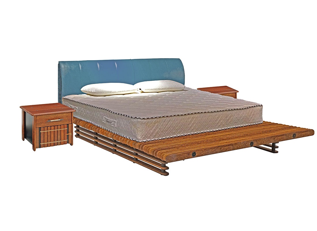 Оригинальная, элитная авторская кровать - необычный, привлекательный дизайн интерьера спальни