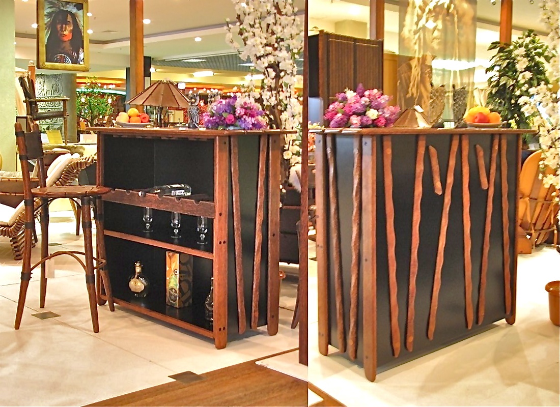 Стильная современная стойка для домашнего бара - оригинальный и модный предмет мебели