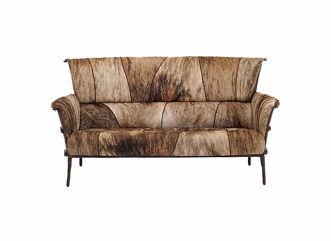 Дизайнерский диван из шкуры буйвола