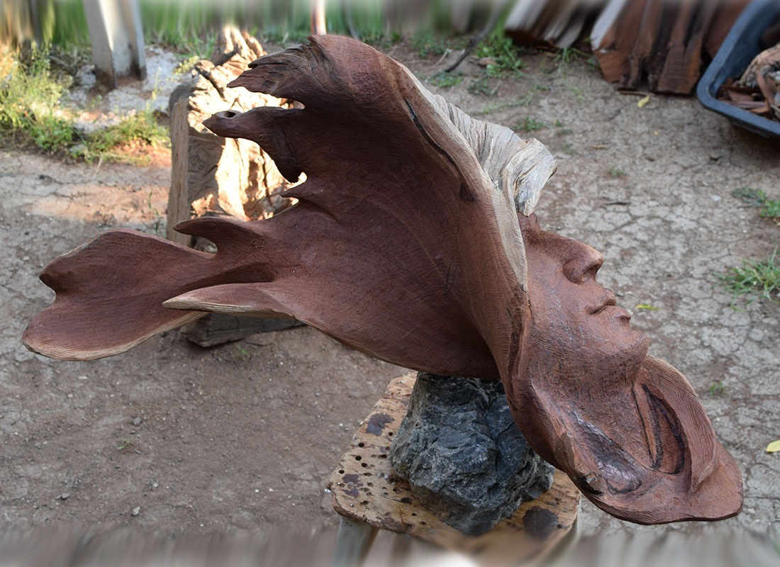 Материал - красный можжевельник - фрагмент сухого ствола, найденного на южном берегу Крыма