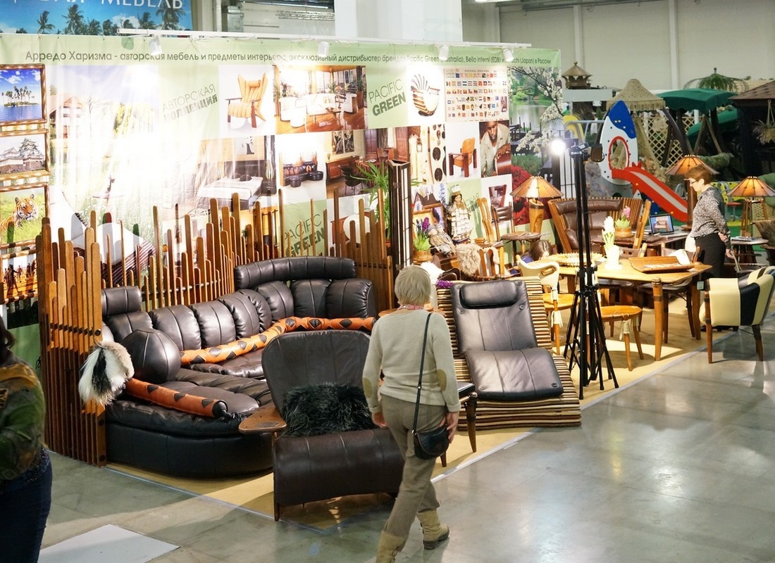 Эксклюзивная мебель «Pacific Green» на мартовских московских международных выставках в Крокус Экспо 
