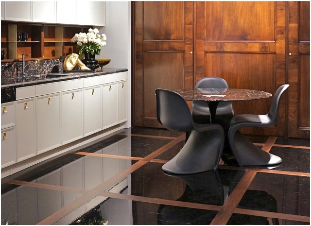 Основной тренд EuroCucina на I Saloni Milano 2014. Столы и стулья Pacific Green как один из лучший вариантов тренда для стильных, эксклюзивных столовых и кухонь. 